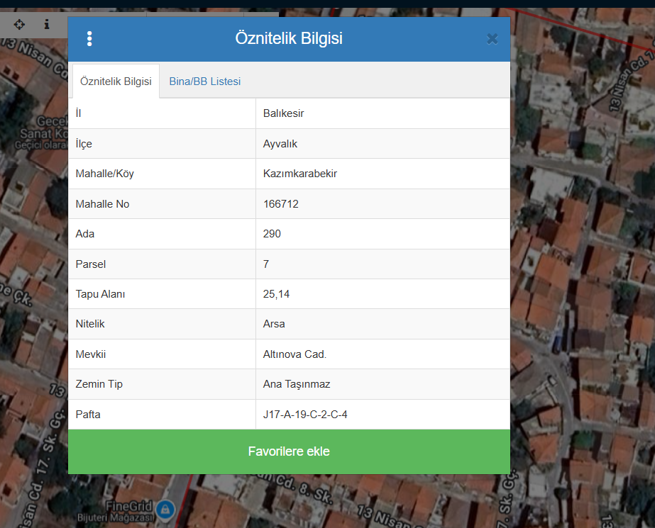 Ayvalık Kazımkarabekir de Satılık Arsa